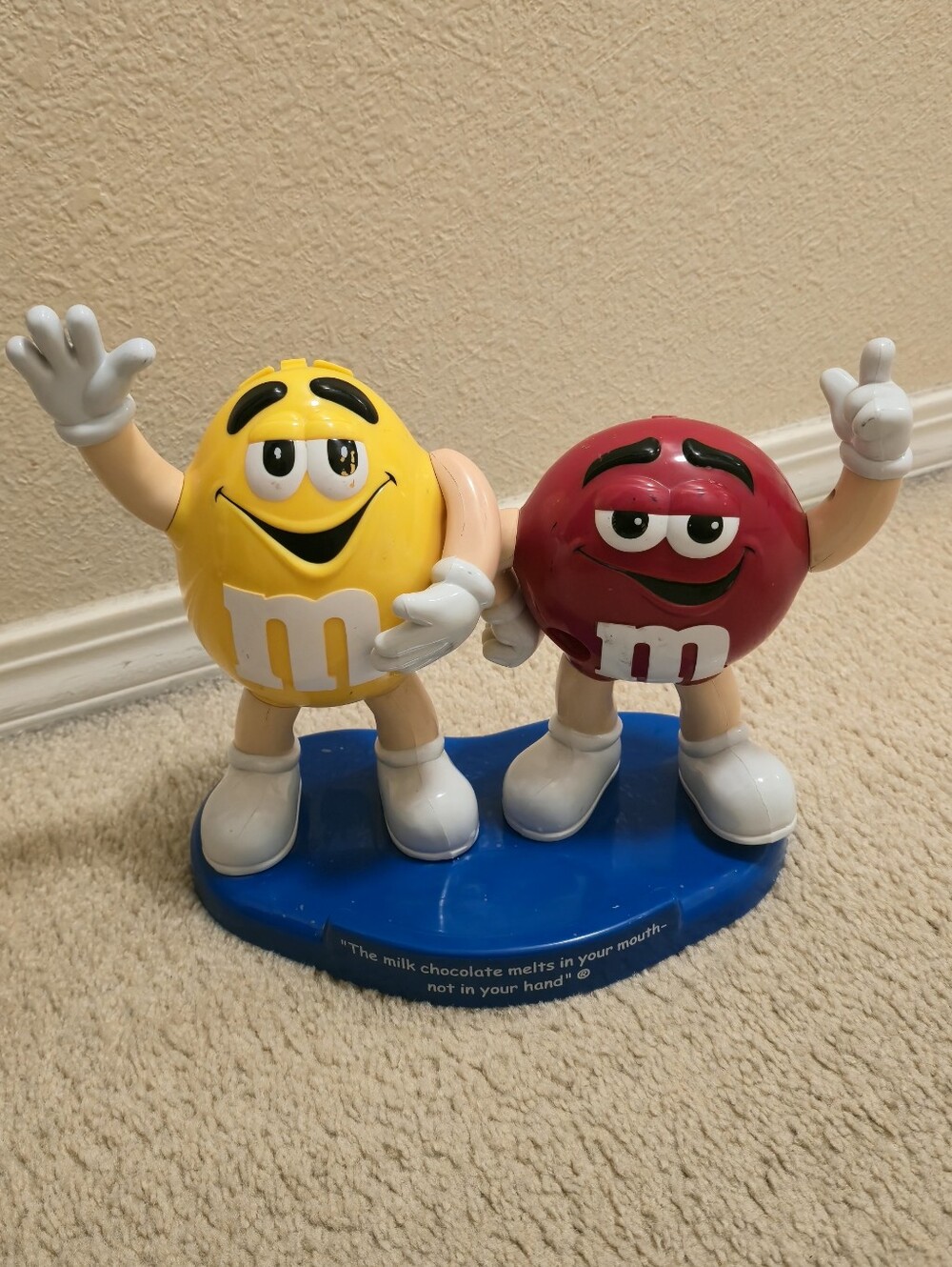 M&M's Yellow and Red Chocolate Dispenser